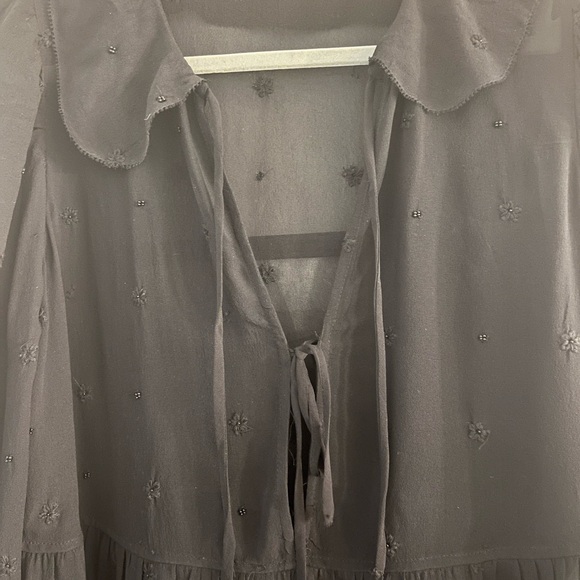 Aritzia Le Fou Wilfred Foxtrot Mini Dress in black - Picture 6 of 7